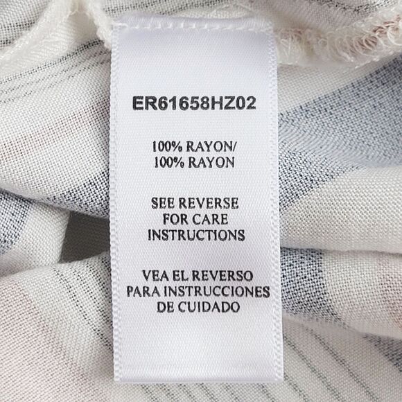 EN CREME Relaxed Cropped Striped Jumpsuit Size M Culotte Spaghetti Strap V Neck - Picture 10 of 11